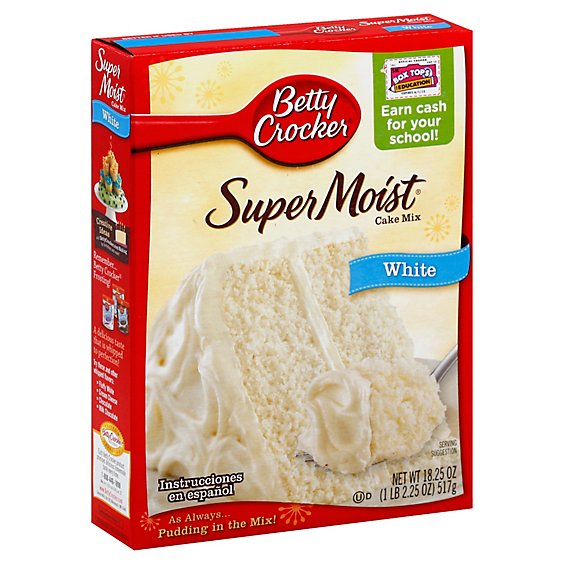Betty Crocker Cake Mix Super Moist Favorites White - 16.25 Oz