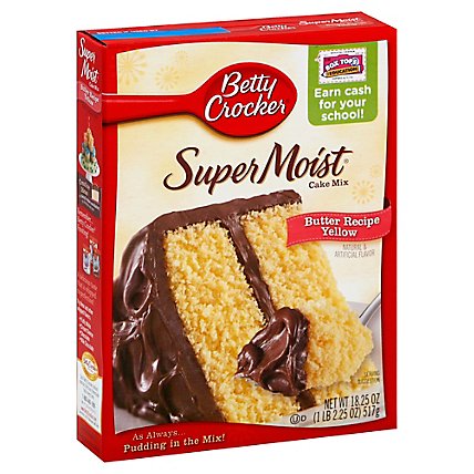 Betty Crocker Cake Mix Super Moist Favorites Butter Recipe Yellow - 15.25 Oz - Image 1