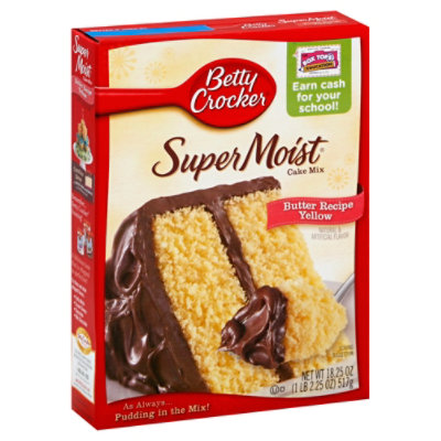 Betty Crocker Cake Mix Super Moist Favorites Butter Recipe Yellow - 15.25 Oz