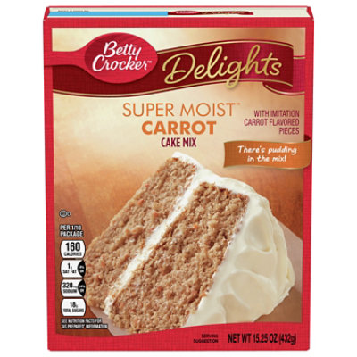 Betty Crocker Delights Cake Mix Super Moist Carrot - 15.25 Oz