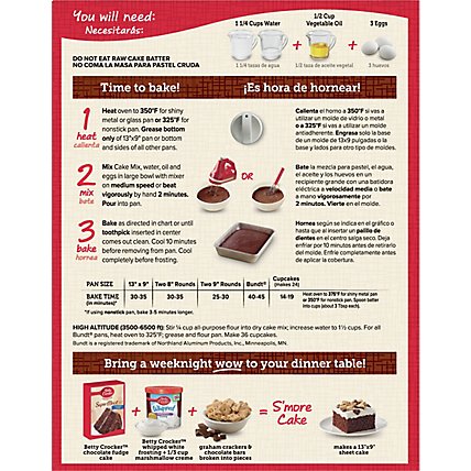 Betty Crocker Cake Mix Super Moist Favorites Chocolate Fudge - 15.25 Oz - Image 5
