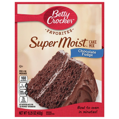 Betty Crocker Cake Mix Super Moist Favorites Chocolate Fudge - 15.25 Oz