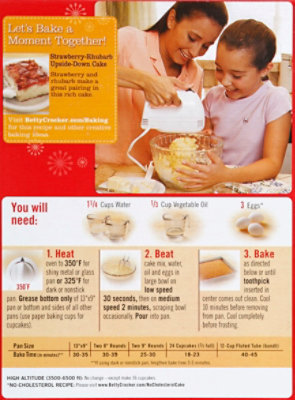 Betty Crocker Cake Mix Super Moist Delights French Vanilla - 15.25 Oz - Image 3