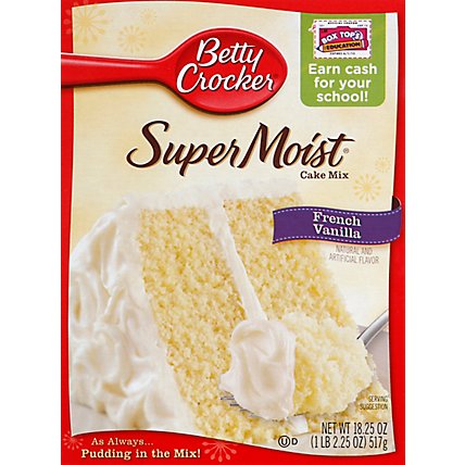 Betty Crocker Cake Mix Super Moist Delights French Vanilla - 15.25 Oz - Image 2