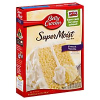 Betty Crocker Cake Mix Super Moist Delights French Vanilla - 15.25 Oz - Image 1