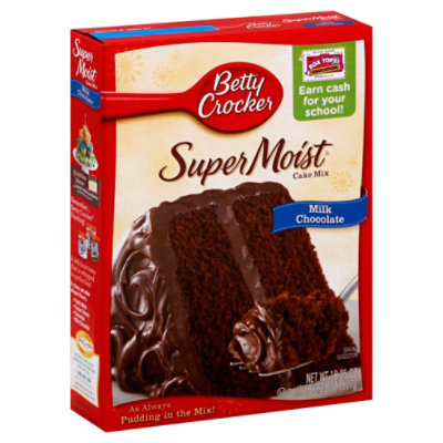 Betty Crocker Cake Mix Super Moist Favorites Milk Chocolate - 15.25 Oz