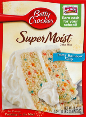 Betty Crocker Cake Mix Super Moist Delights Party Rainbow Chip - 15.25 Oz - Image 2