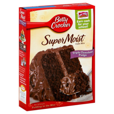 Betty Crocker Super Moist Triple Chocolate Fudge Cake Mix