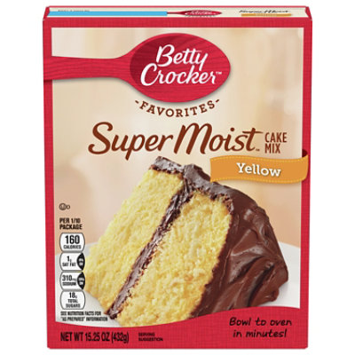 Betty Crocker Cake Mix Super Moist Favorites Yellow - 15.25 Oz - Kings ...