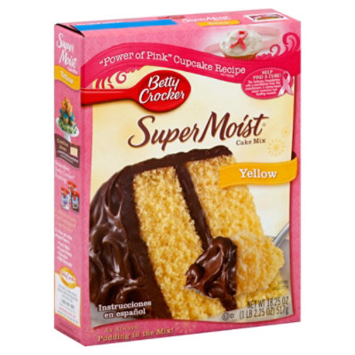 Betty Crocker Cake Mix Super Moist Favorites Yellow - 15.25 Oz