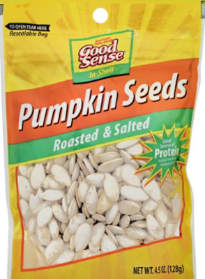 Good Sense Roasted & Salted Pumpkin Seeds In Shell - 4.5 Oz - Image 2