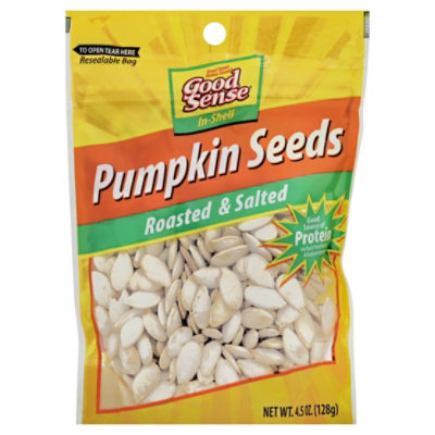 Good Sense Roasted & Salted Pumpkin Seeds In Shell - 4.5 Oz - Image 1