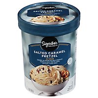 Signature SELECT Ice Cream Salted Caramel Pretzel Limited Edition - 1.5 Quart - Image 1