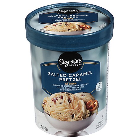 Signature SELECT Ice Cream Salted Caramel Pretzel Limited Edition - 1.5 Quart