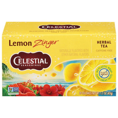 Celestial Seasonings Herbal Tea Bags Caffeine Free Lemon Zinger - 20 Count - Image 3