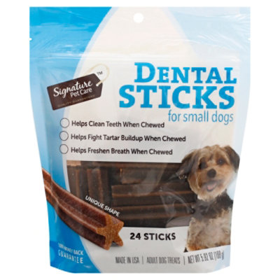 Signature Pet Care Dog Treat Dental Sticks 24 Count - 5.92 Oz - Image 1