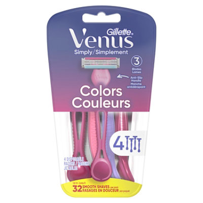 Gillette Venus Simply3 Womens Disposable Razors - 4 Count - Image 7