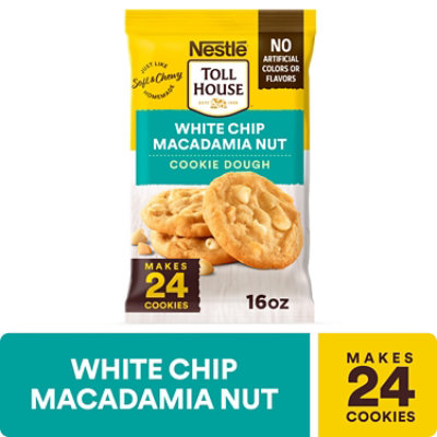 Nestle Toll House White Chip Macadamia Nut Cookie Dough - 16 Oz
