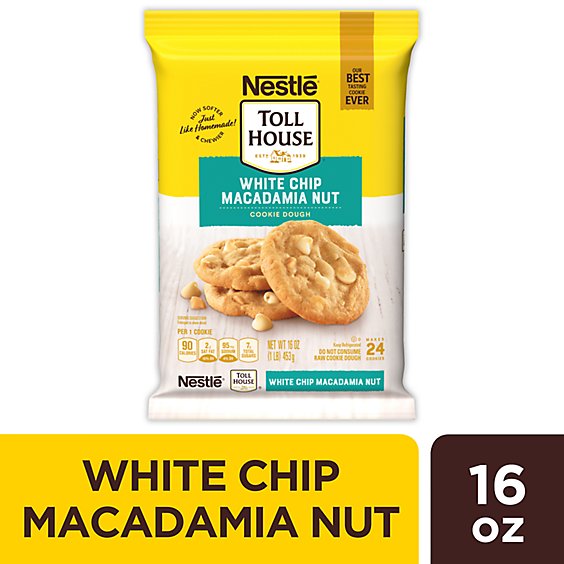 Toll House White Chip Macadamia Nut Cookie Dough - 16 Oz