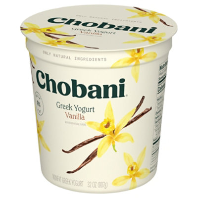 Chobani Non-Fat Vanilla Blended Greek Yogurt - 32 Oz