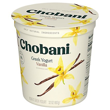 Chobani Yogurt Greek Blended Non-Fat Vanilla - 32 Oz - Image 2
