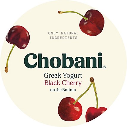 Chobani Yogurt Greek Non Fat On The Bottom Black Cherry - 5.3 Oz - Image 3