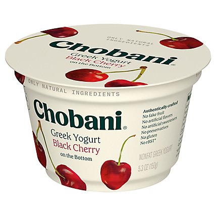 Chobani Yogurt Greek Non Fat On The Bottom Black Cherry - 5.3 Oz - Image 2