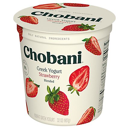 Chobani Yogurt Greek Blended Non-Fat Strawberry - 32 Oz - Image 2