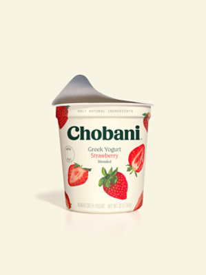 Chobani Non-Fat Strawberry Blended Greek Yogurt - 32 Oz - Image 5