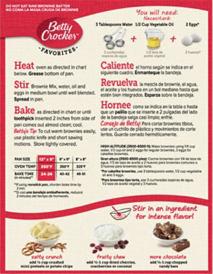 Betty Crocker Brownie Mix Milk Chocolate - 18.4 Oz - Image 6