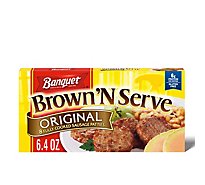 Banquet Brown N Serve Fully Cooked Original Sausage Patties - 8-6.4 Oz