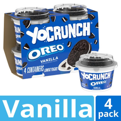 YoCrunch Low Fat Vanilla with Oreo Yogurt -  4-4 Oz