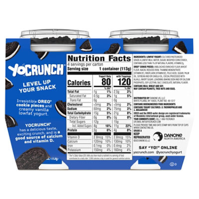 YoCrunch Low Fat Vanilla with Oreo Yogurt -  4-4 Oz - Image 2