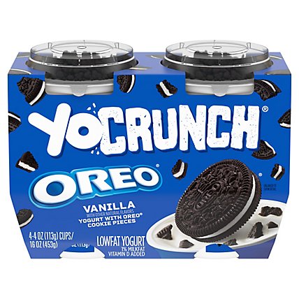 YoCrunch Low Fat Vanilla With OREO Yogurt - 4-4 Oz - Image 1