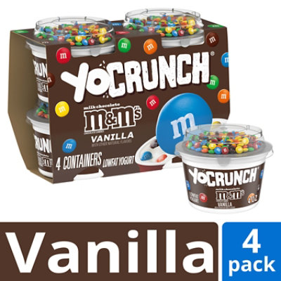 YoCrunch Vanilla with Mini M&Ms Low Fat Yogurt Cups - 4-4 Oz