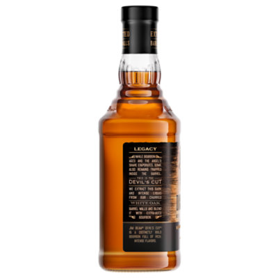 Jim Beam Whiskey Bourbon Kentucky Straight Devils Cut 90 Proof - 750 Ml - Image 2