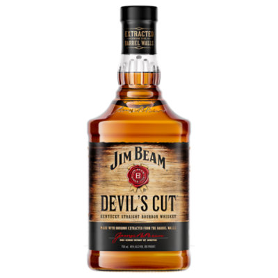 Jim Beam Whiskey Bourbon Kentucky Straight Devils Cut 90 Proof - 750 Ml - Image 3