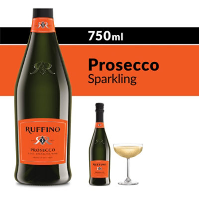 Ruffino Prosecco DOC Italian Sparkling White Wine - 750 Ml