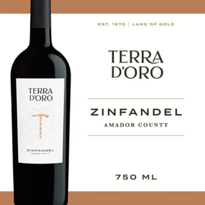 Terra d'Oro Zinfandel Red Wine Bottle - 750 Ml - Image 1