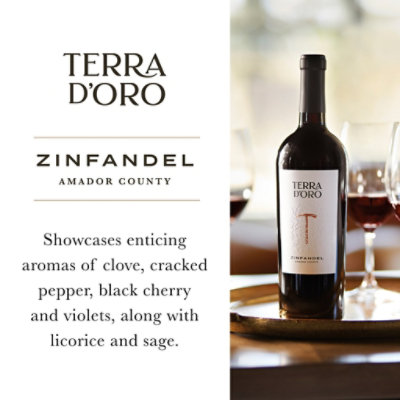 Terra d'Oro Zinfandel Red Wine Bottle - 750 Ml - Image 2