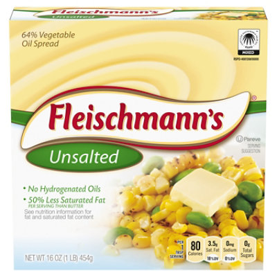 Fleischmann's Unsalted Vegetable Oil Spread Sticks - 4-16 Oz - Image 1