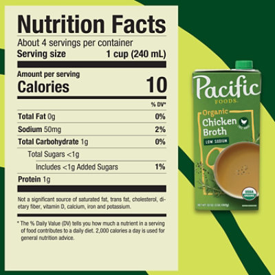 Pacific Foods Low Sodium Organic Free Range Chicken Broth - 32 Oz - Image 4