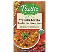 Pacific Soup All Natural Vegetable Lentil & Roasted Red Pepper - 17.6 Oz