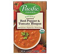 Pacific Organic Bisque Roasted Red Pepper & Tomato - 17.6 Oz