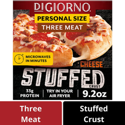 DiGiorno Three Meat Cheese Stuffed Crust Frozen Personal Pizza - 9.2 Oz