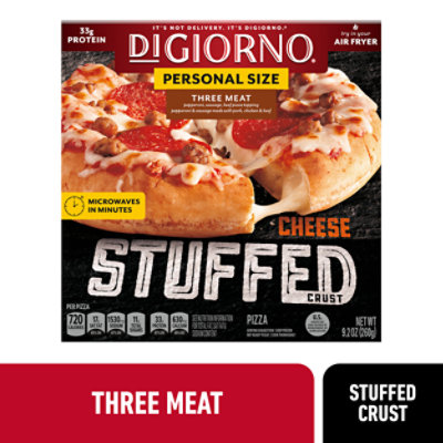 DIGIORNO Pizza For One Stuffed Crust Three Meat Frozen - 9.2 Oz