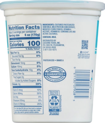 Lucerne Greek Yogurt Nonfat Plain - 32 Oz - Image 6