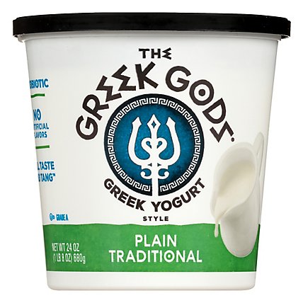 Greek Gods Yogurt Greek Style Traditional Plain - 24 Oz - Image 1