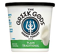 Greek Gods Yogurt Greek Style Traditional Plain - 24 Oz