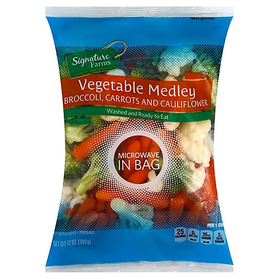 Signature Select/Farms Vegetable Medley Steam In Bag - 12 Oz